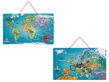 Playtive Magnetische wereldkaart/kaart van Europa