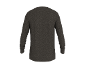 Grijs gemêleerd T-shirt met lange mouwen en ronde hals, achterkant