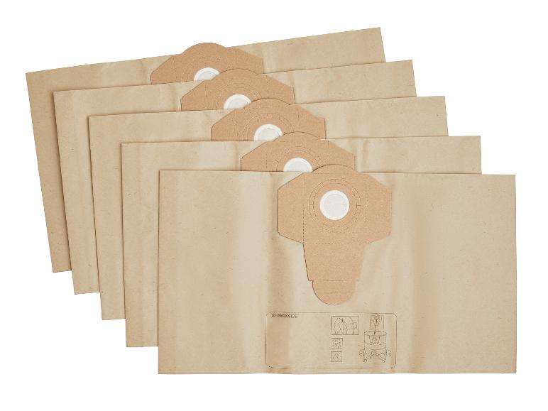 Parkside stofzuigerzakken van kraftpapier.