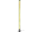 LED-kolomlamp met glinstereffect en chromen voet