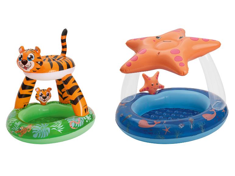 Opblaasbare kinderzwembaden: tijger en zeester.