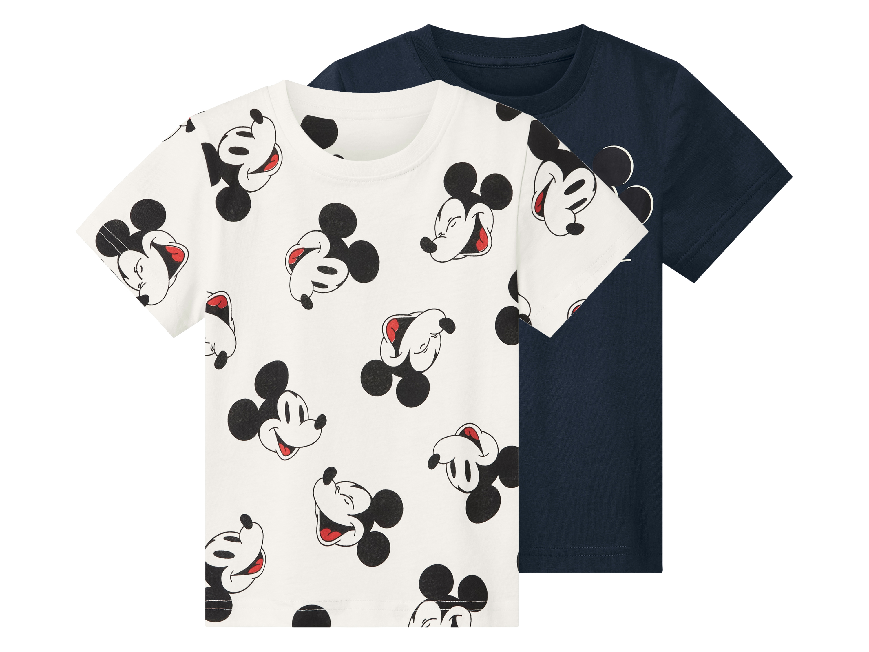 Set van 2 kinder T-shirts (Mickey Mouse, 122/128)