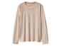 Beige velours sweatshirt met lange mouwen