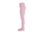 Roze kinderpanty, zijaanzicht.