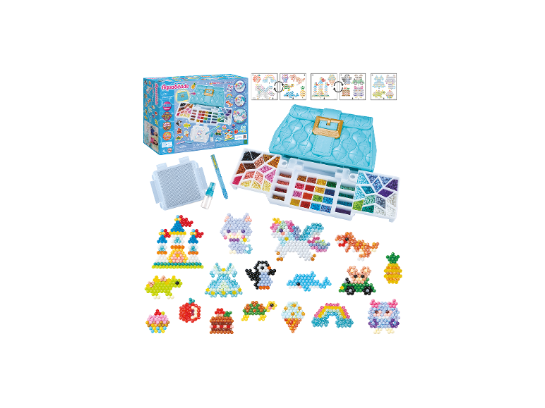Waterparelset met draagtas, dieren- en objectontwerpen en accessoires.