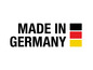Made in Germany label with German flag.