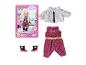 BABY born Deluxe poppenoutfit met glimmend jasje, jumpsuit en laarzen.