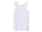 Wit mouwloos hemd