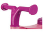 Roze stuur van een LENA loopfiets.