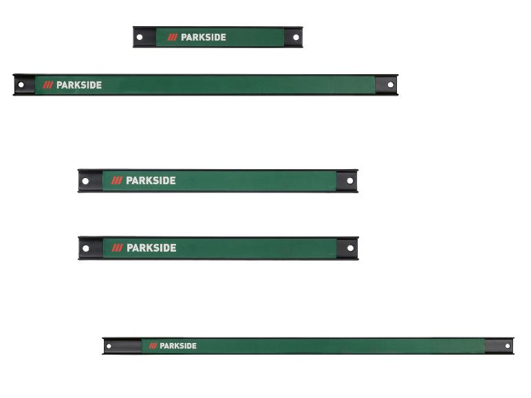 Set Parkside magnetische strips in verschillende maten.