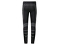 Zwarte sportlegging met grijze details.