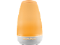 Oranje aroma diffuser met knoppen voor licht, timer en nevel