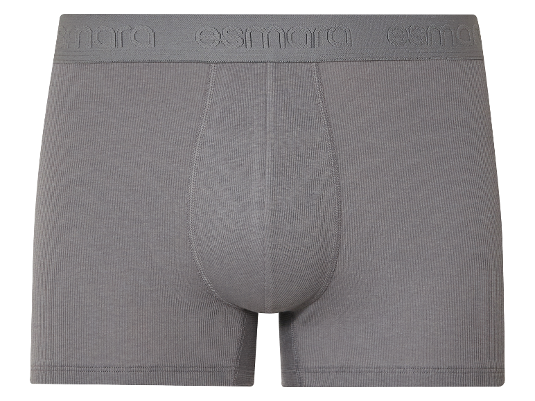 Grijze geribbelde Esmara boxershorts.