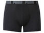 Zwarte Puma boxershorts met grijze branding.
