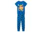 Blauwe Paw Patrol kinderpyjama met Rubble en pootafdrukken.