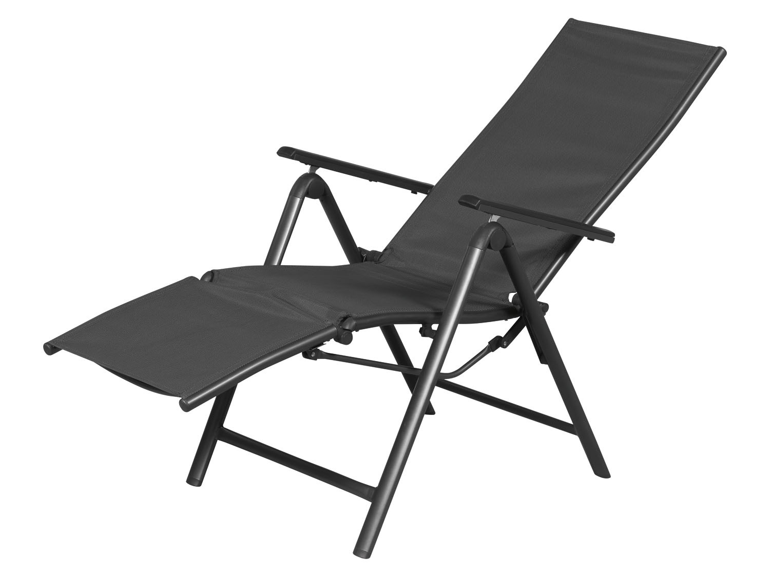 LIVARNO home Relaxstoel Houston zwart/antraciet LIDL