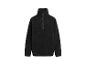 Zwarte Bench fleece trui met korte rits en hoge kraag.