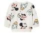 Wit kinder sweatshirt met lange mouwen met Minnie Mouse en Katrien Duck