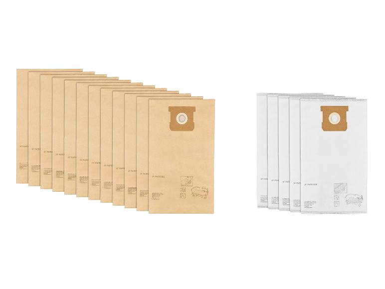 Parkside stofzuigerzakken: kraftpapier en stof.