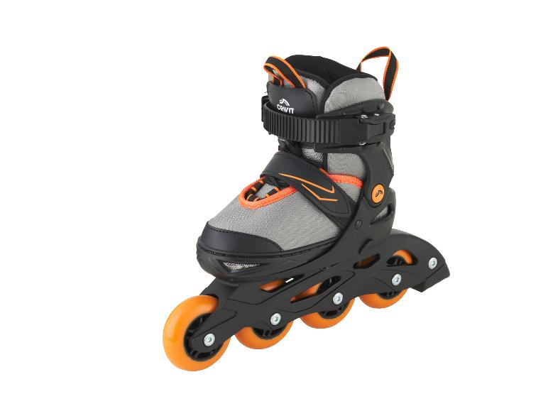 Crivit inline skates in zwart en oranje.