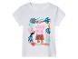 Wit Peppa Pig T-shirt, tropisch design.