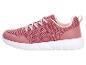 Roze sportschoenen voor dames met veters en een witte zool