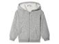Grijze hoodie met fleecevoering