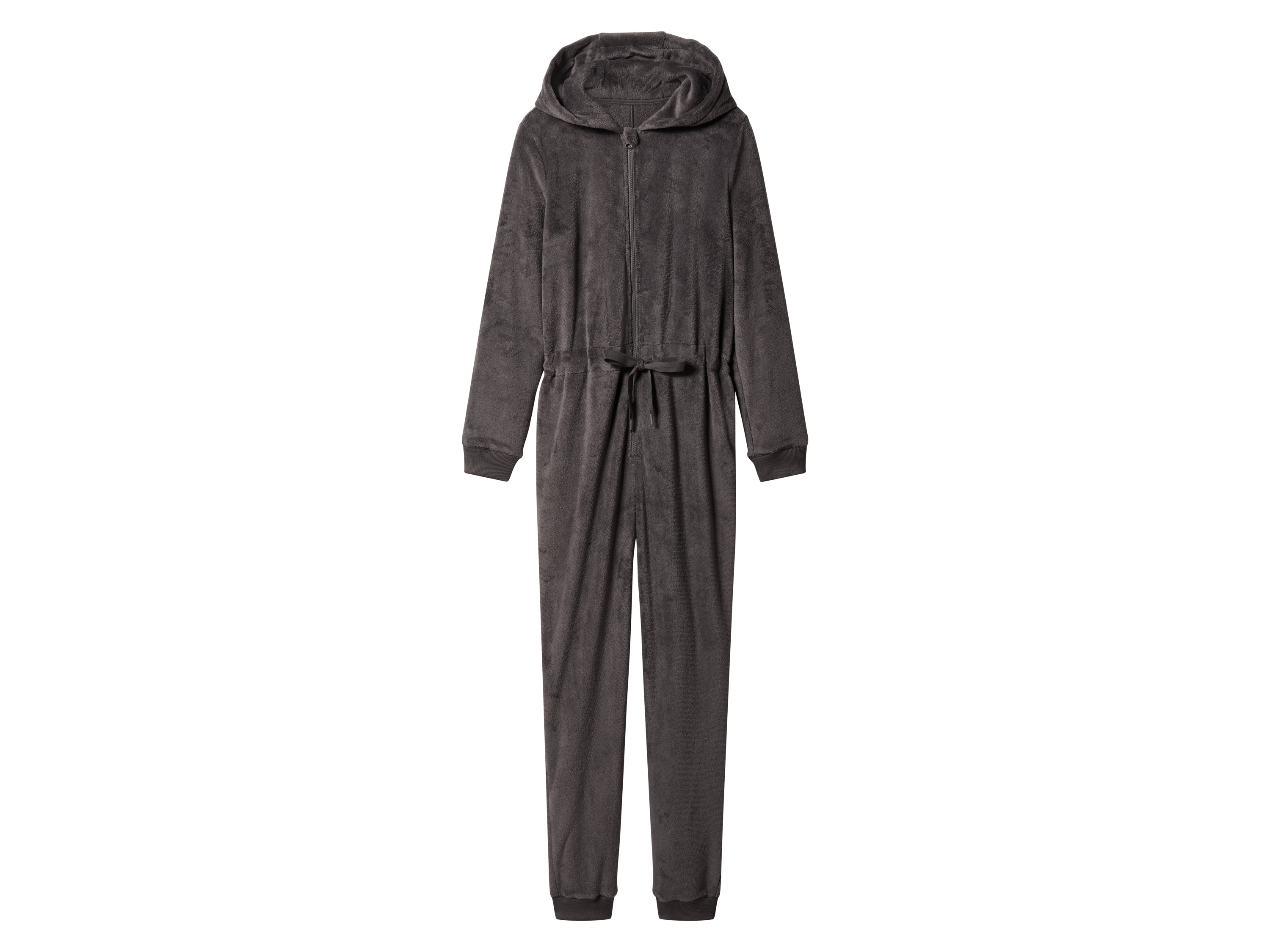 esmara Dames pluche jumpsuit (Donkergrijs, L (44/46)) afbeelding
