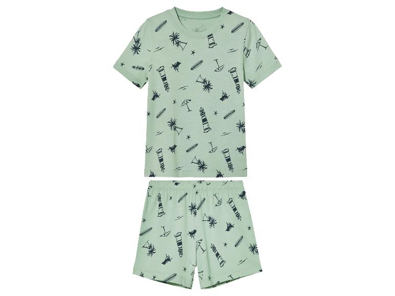 Kinder pyjama, shirt en short, strandprint.