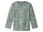 Kinder longsleeve met groene dinosaurusprint en de tekst 'ROAR'
