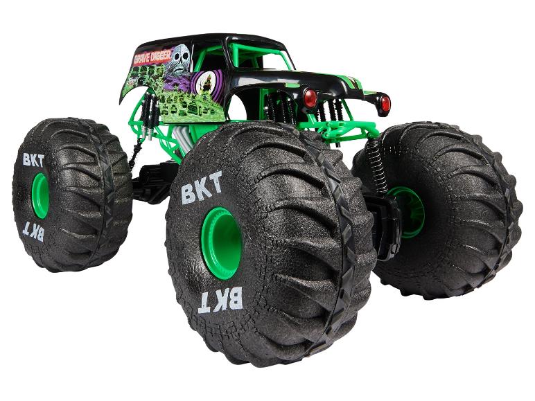 Grave Digger monstertruck speelgoed met groene accenten en BKT banden