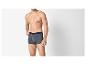 Man in grijze boxershort.