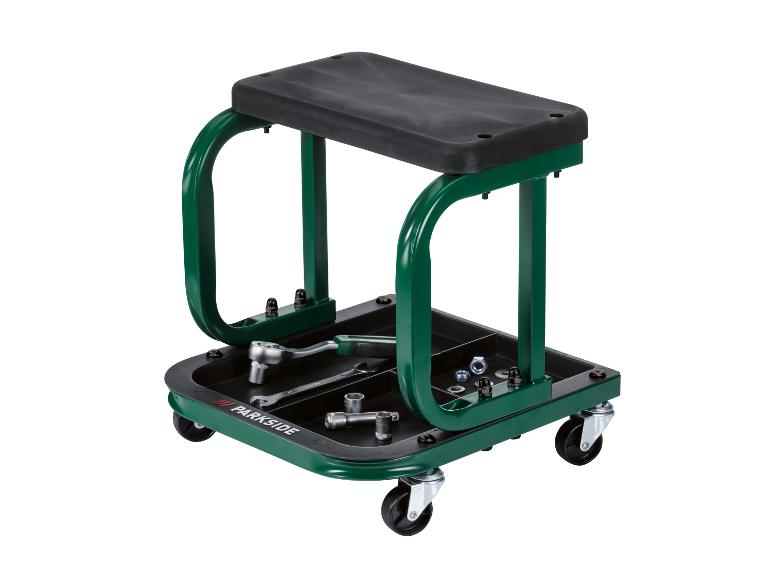 Parkside werkplaatswagen met gereedschap en zitting