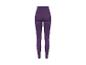 Donkerpaarse sportlegging met getextureerde details.
