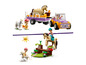 LEGO Friends paarden met aanhanger, speelfiguren en accessoires.