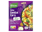Gele groentecurrysaus, Thaise stijl, met Nutri-Score A-E en voedingsinformatie.