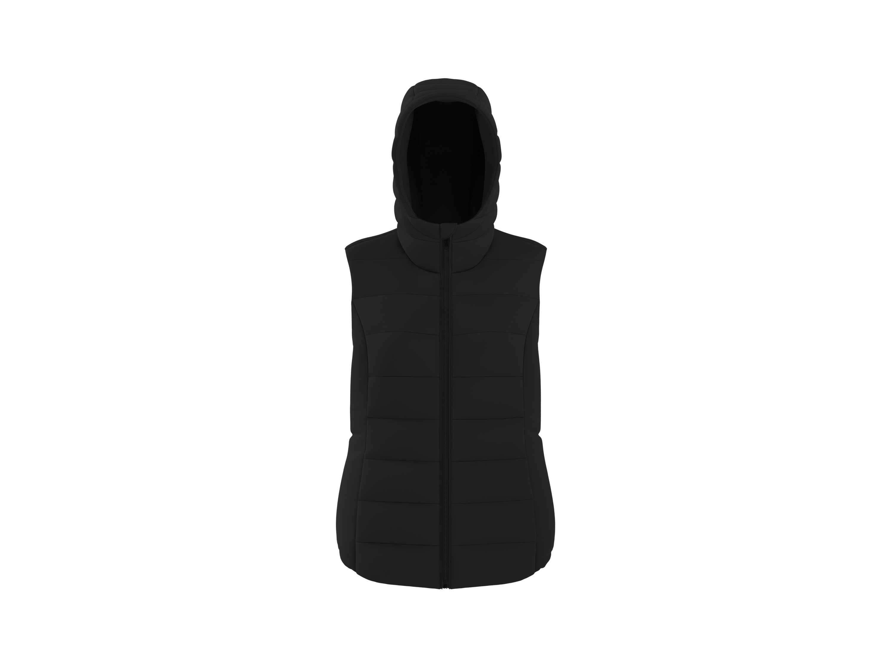 ESMARA Dames gewatteerde bodywarmer (Zwart, XS (32/34))