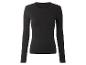 Zwart geribbeld shirt met lange mouwen