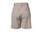 Beige dames shorts met hoge taille en naaddetails op de achterkant.
