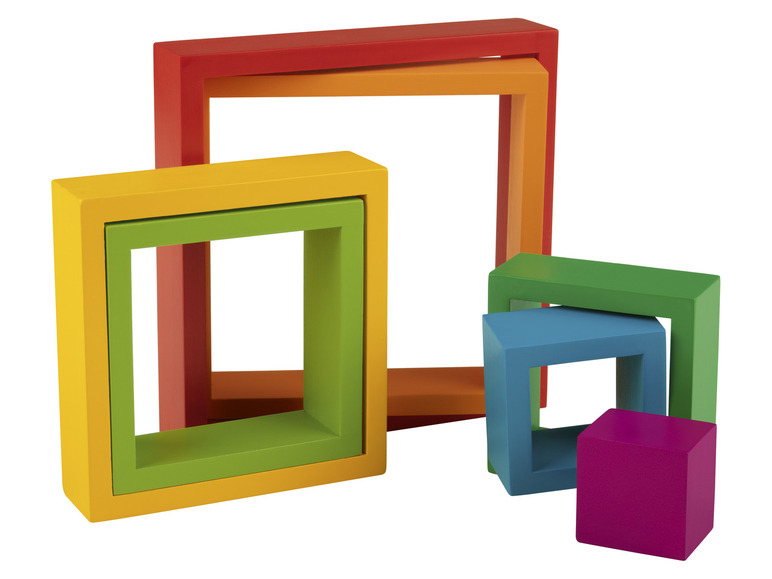 Playtive Houten speelgoed (Houten regenboog vierkant)