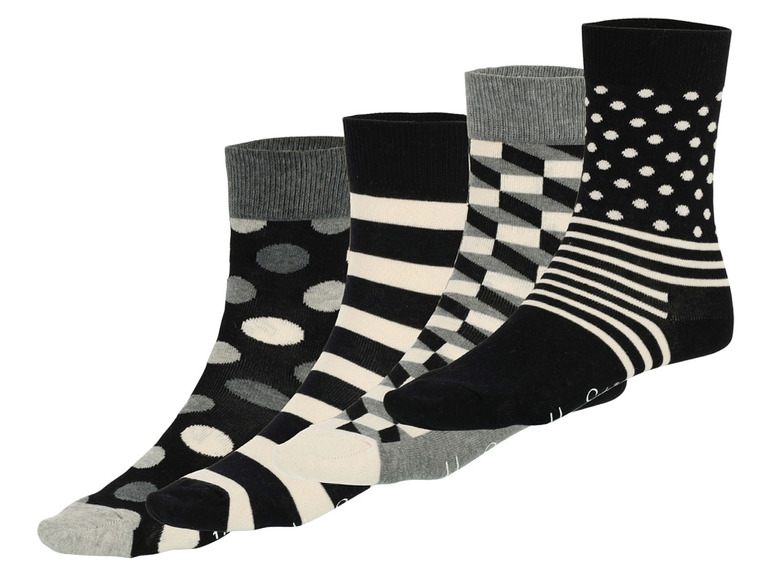 Socks 4pack Gift Set Black & White