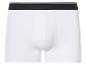 Witte boxershorts met een zwarte band.