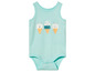 Een baby romper met een ijsje print.