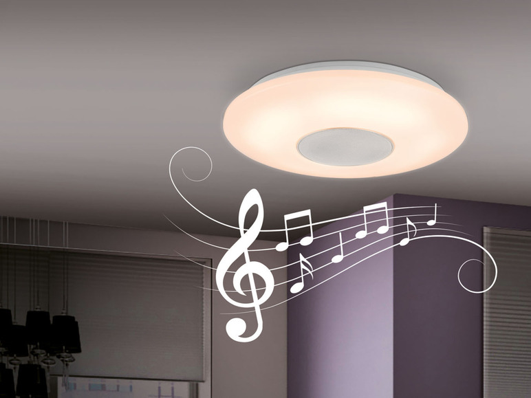 Ga naar volledige schermweergave: LIVARNO home LED-plafondlamp met Bluetooth®-luidspreker - afbeelding 2