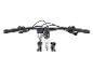Stuur en display van een elektrische full-suspension fiets.