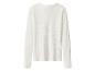 Wit geribbeld shirt met lange mouwen.
