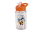Transparante drinkfles met rietje, Disney Goofy design.