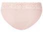 Lichtroze damesonderbroek met kanten tailleband.