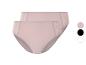Twee lichtroze slips met kant.