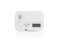 Witte koolmonoxidemelder met digitaal display dat '000 PPM' toont.